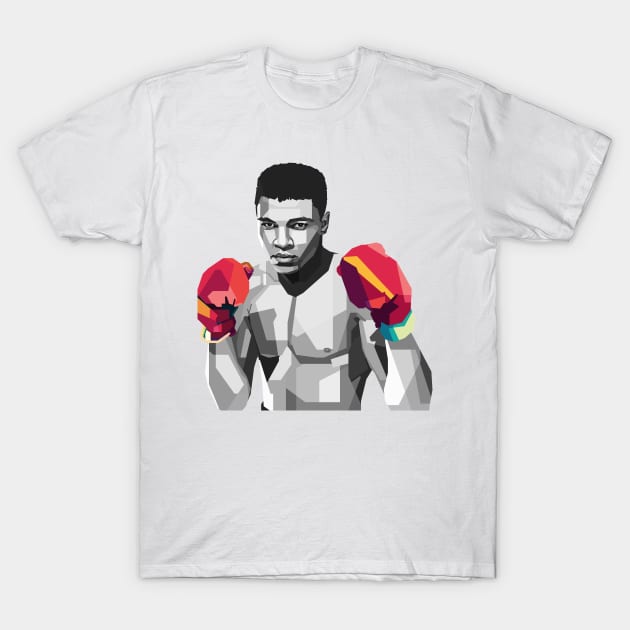 Muhammad Ali Pop Art WPAP M Ali T-Shirt by Creativedy Stuff